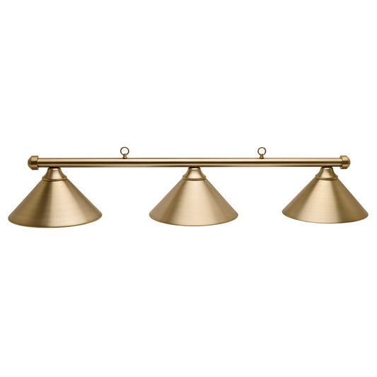 HJ Scott 55" Aged Brass 3-Shade Billiard Light - photo 1