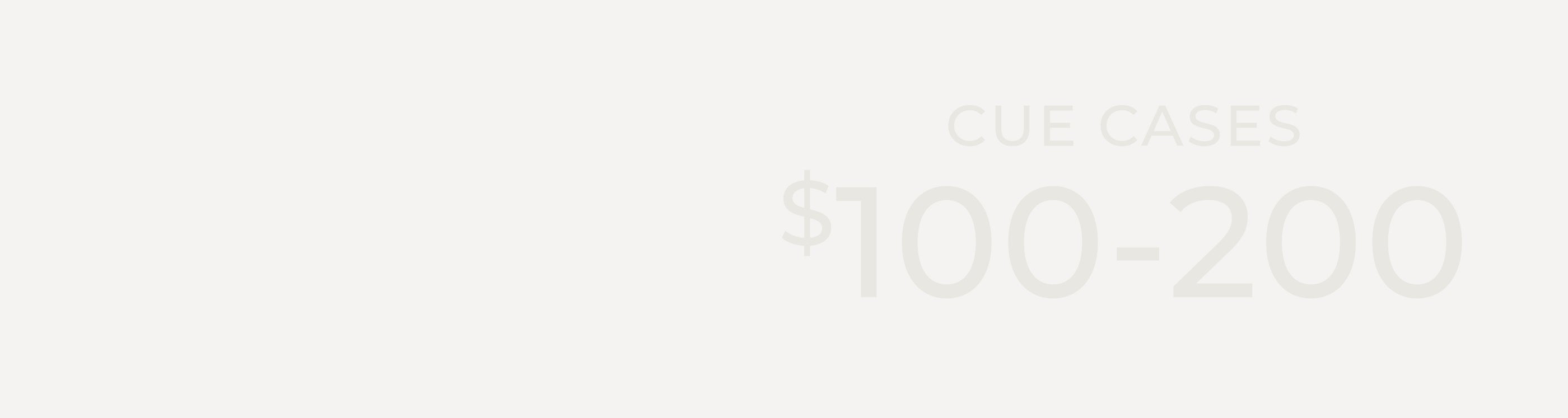 Cue Cases $100 - $200