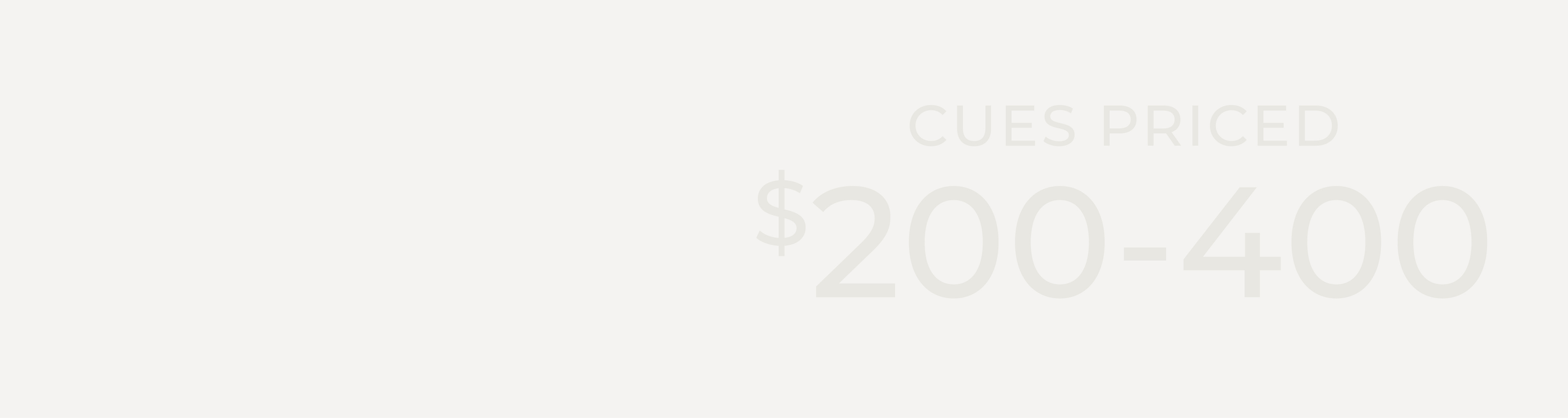 Cues $200 - $400